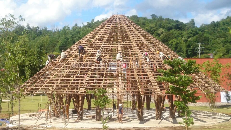 Ngôi nhà bằng tre chống chịu được động đất